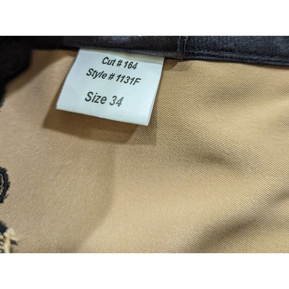 Frederick's of Hollywood Corset Bustier Top Beige Black Lace Misses Size 34 - Picture 6 of 7